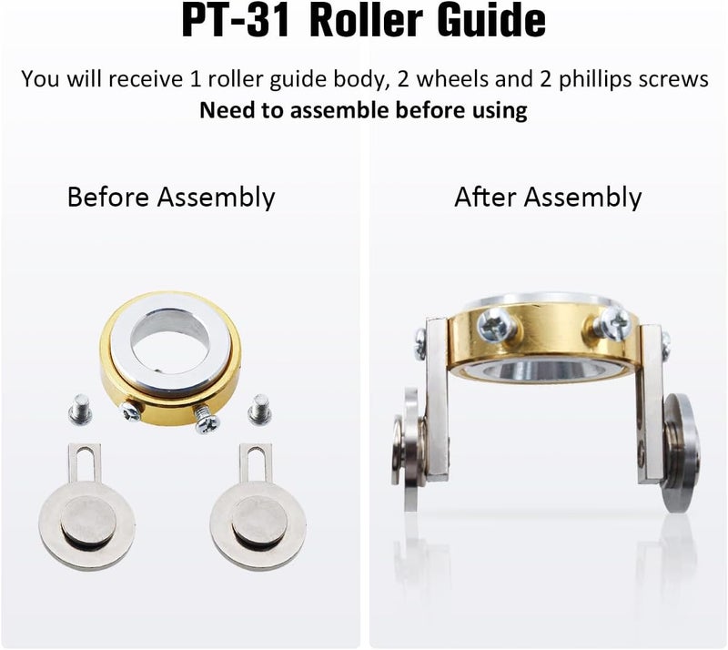 WeldingStop PT-31 Roller Guide Plasma Cutting Wheel Spacer Stand-off for Plasma Cutter Torch CUT40 CUT50D LGK40 LG40 PT-31 Roller Guide PK-1 - Image 5